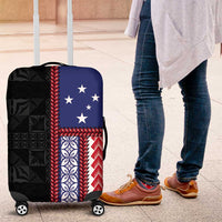 Samoa Flag Luggage Cover Ula Fala With Samoan Siapo - Polynesian Pride