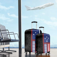 Samoa Flag Luggage Cover Ula Fala With Samoan Siapo - Polynesian Pride