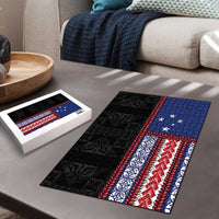 Samoa Flag Puzzle Ula Fala With Samoan Siapo LT05 - Polynesian Pride