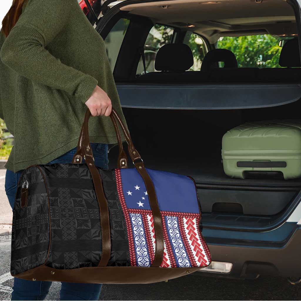 Samoa Flag Travel Bag Ula Fala With Samoan Siapo - Polynesian Pride