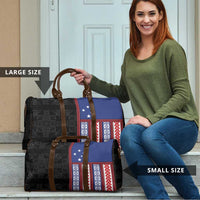 Samoa Flag Travel Bag Ula Fala With Samoan Siapo - Polynesian Pride