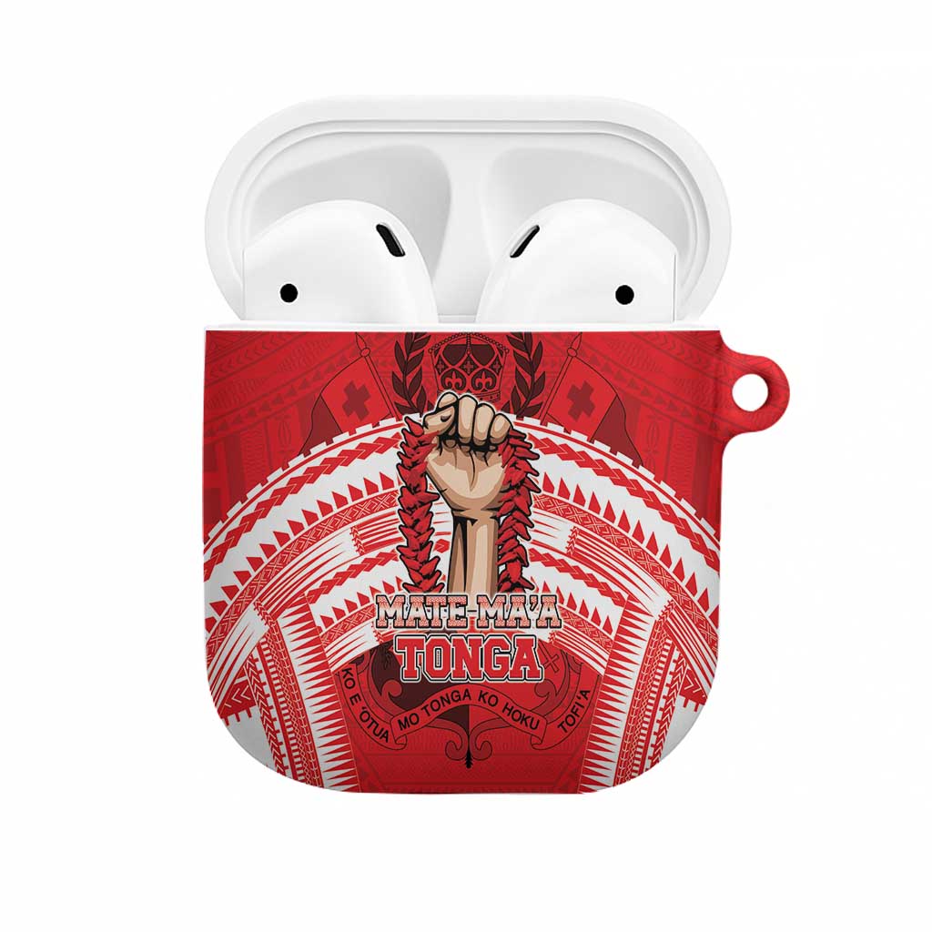 Tonga Rugby Mate Ma'a AirPods Case Tongan Pride Unique Style - Polynesian Pride