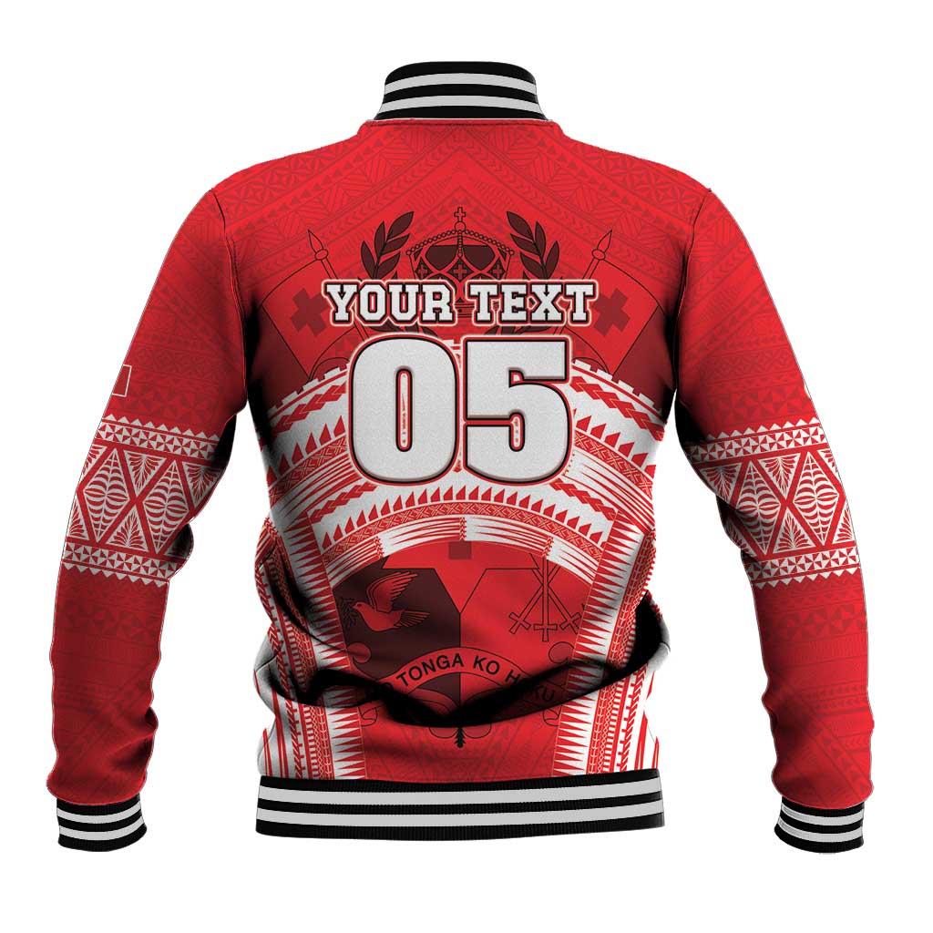 Custom Tonga Rugby Mate Ma'a Baseball Jacket Tongan Pride Unique Style - Polynesian Pride