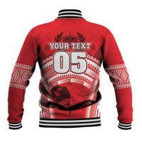 Custom Tonga Rugby Mate Ma'a Baseball Jacket Tongan Pride Unique Style - Polynesian Pride