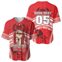 Custom Tonga Rugby Mate Ma'a Baseball Jersey Tongan Pride Unique Style - Polynesian Pride