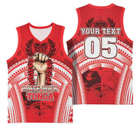 Custom Tonga Rugby Mate Ma'a Basketball Jersey Tongan Pride Unique Style - Polynesian Pride