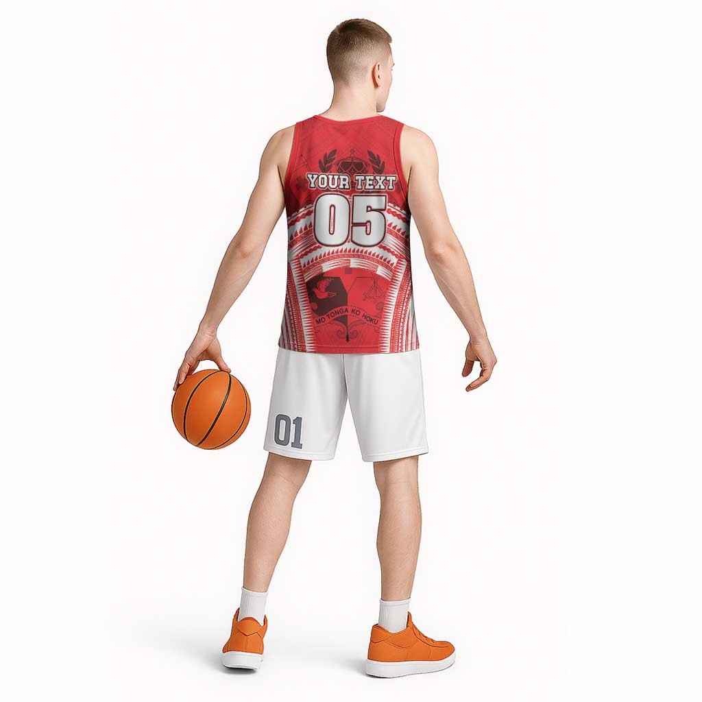 Custom Tonga Rugby Mate Ma'a Basketball Jersey Tongan Pride Unique Style - Polynesian Pride