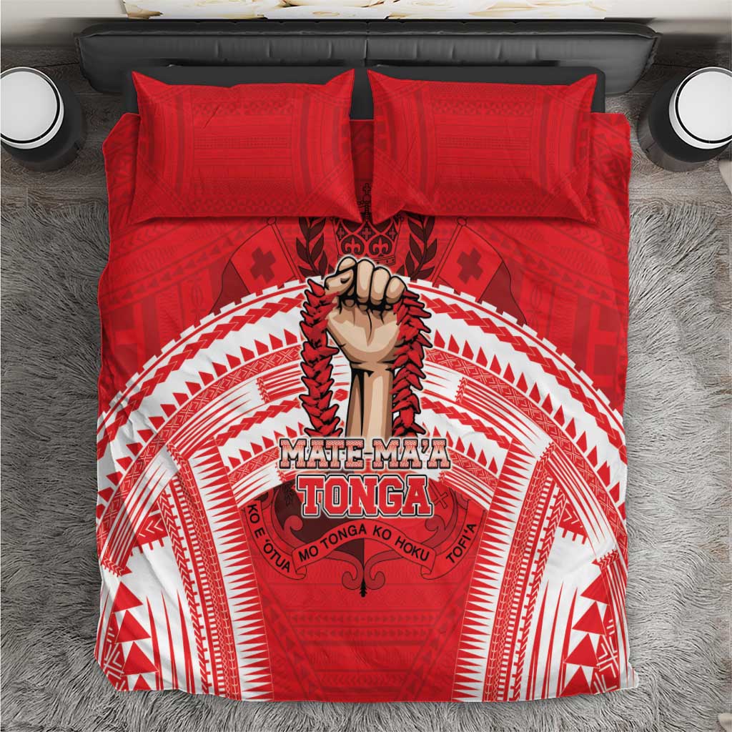 Tonga Rugby Mate Ma'a Bedding Set Tongan Pride Unique Style - Polynesian Pride