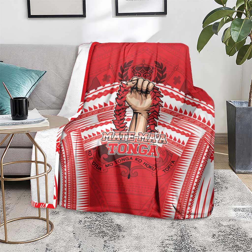Tonga Rugby Mate Ma'a Blanket Tongan Pride Unique Style - Polynesian Pride