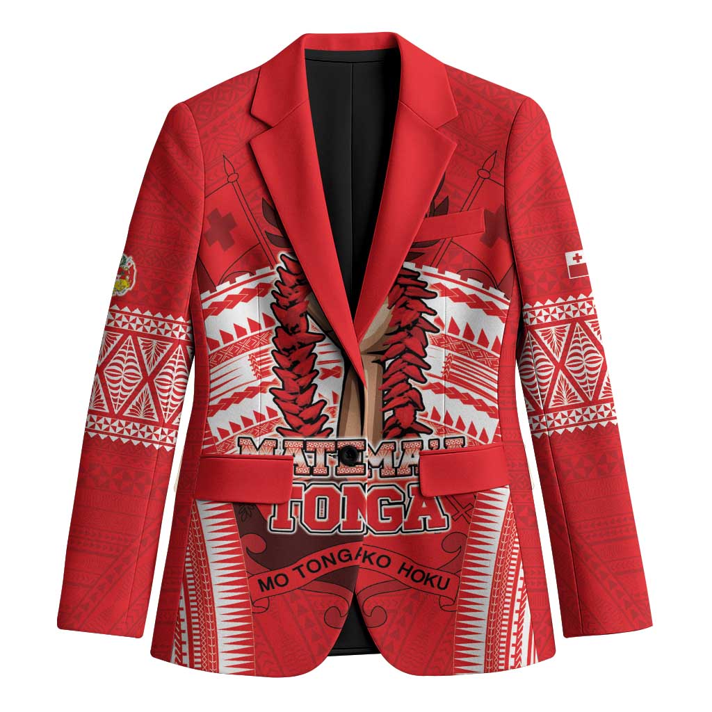 Custom Tonga Rugby Mate Ma'a Blazer Tongan Pride Unique Style - Polynesian Pride