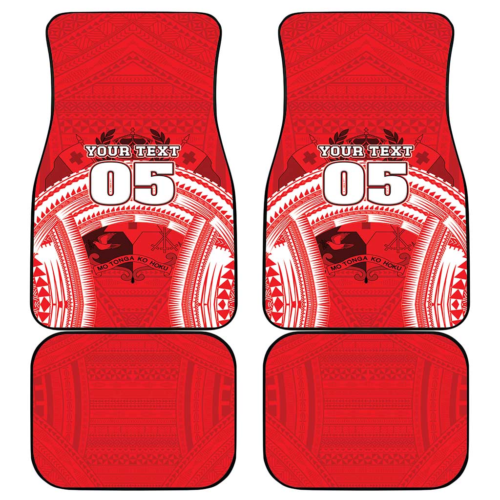 Custom Tonga Rugby Mate Ma'a Car Mats Tongan Pride Unique Style - Polynesian Pride