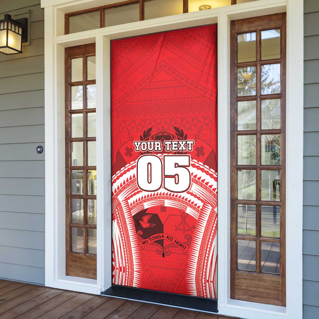 Custom Tonga Rugby Mate Ma'a Door Cover Tongan Pride Unique Style - Polynesian Pride