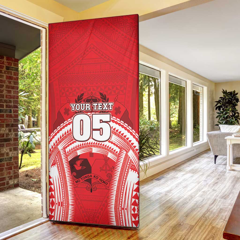 Custom Tonga Rugby Mate Ma'a Door Cover Tongan Pride Unique Style - Polynesian Pride