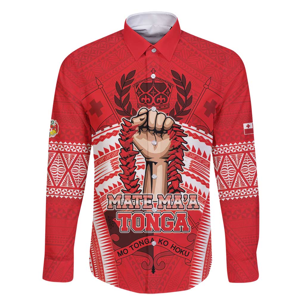 Custom Tonga Rugby Mate Ma'a Family Matching Off Shoulder Short Dress and Hawaiian Shirt Tongan Pride Unique Style - Polynesian Pride