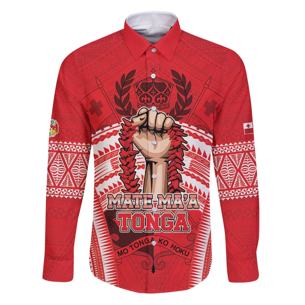 Custom Tonga Rugby Mate Ma'a Family Matching Puletasi and Hawaiian Shirt Tongan Pride Unique Style - Polynesian Pride