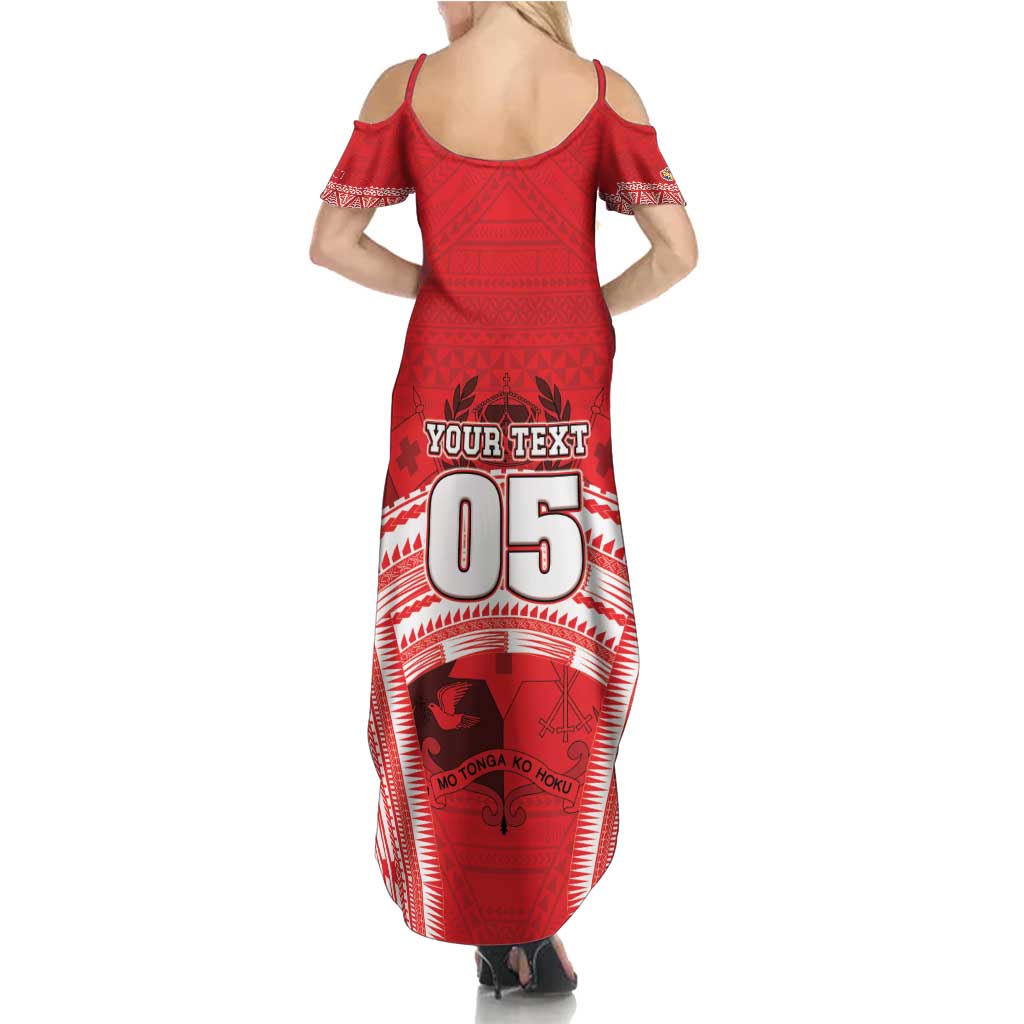 Custom Tonga Rugby Mate Ma'a Family Matching Summer Maxi Dress and Hawaiian Shirt Tongan Pride Unique Style - Polynesian Pride