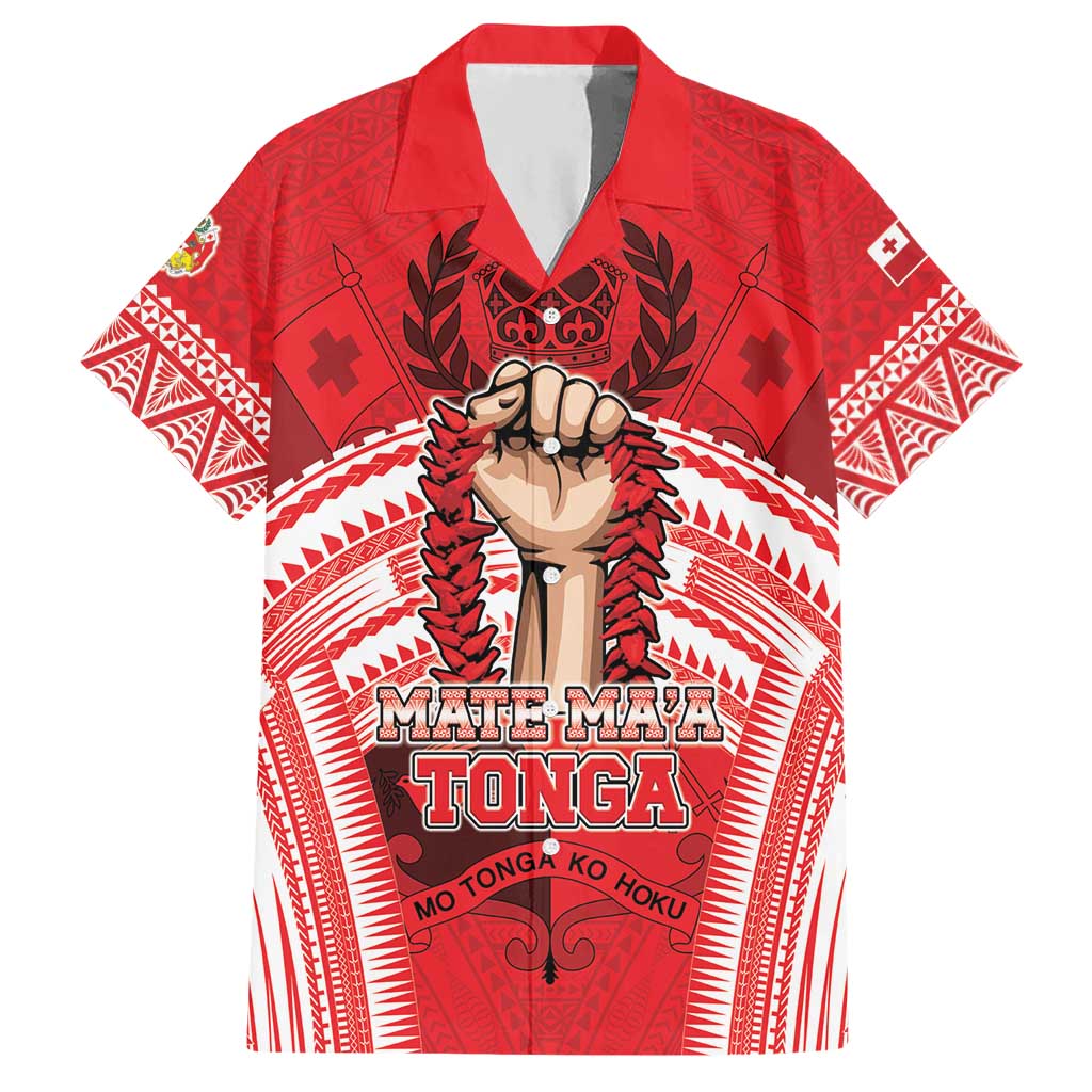 Custom Tonga Rugby Mate Ma'a Hawaiian Shirt Tongan Pride Unique Style - Polynesian Pride