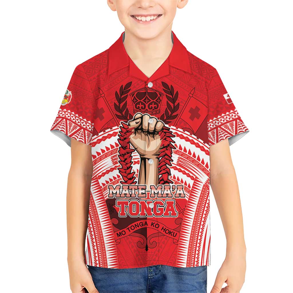Custom Tonga Rugby Mate Ma'a Hawaiian Shirt Tongan Pride Unique Style - Polynesian Pride