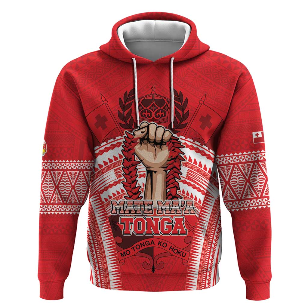Custom Tonga Rugby Mate Ma'a Hoodie Tongan Pride Unique Style - Polynesian Pride