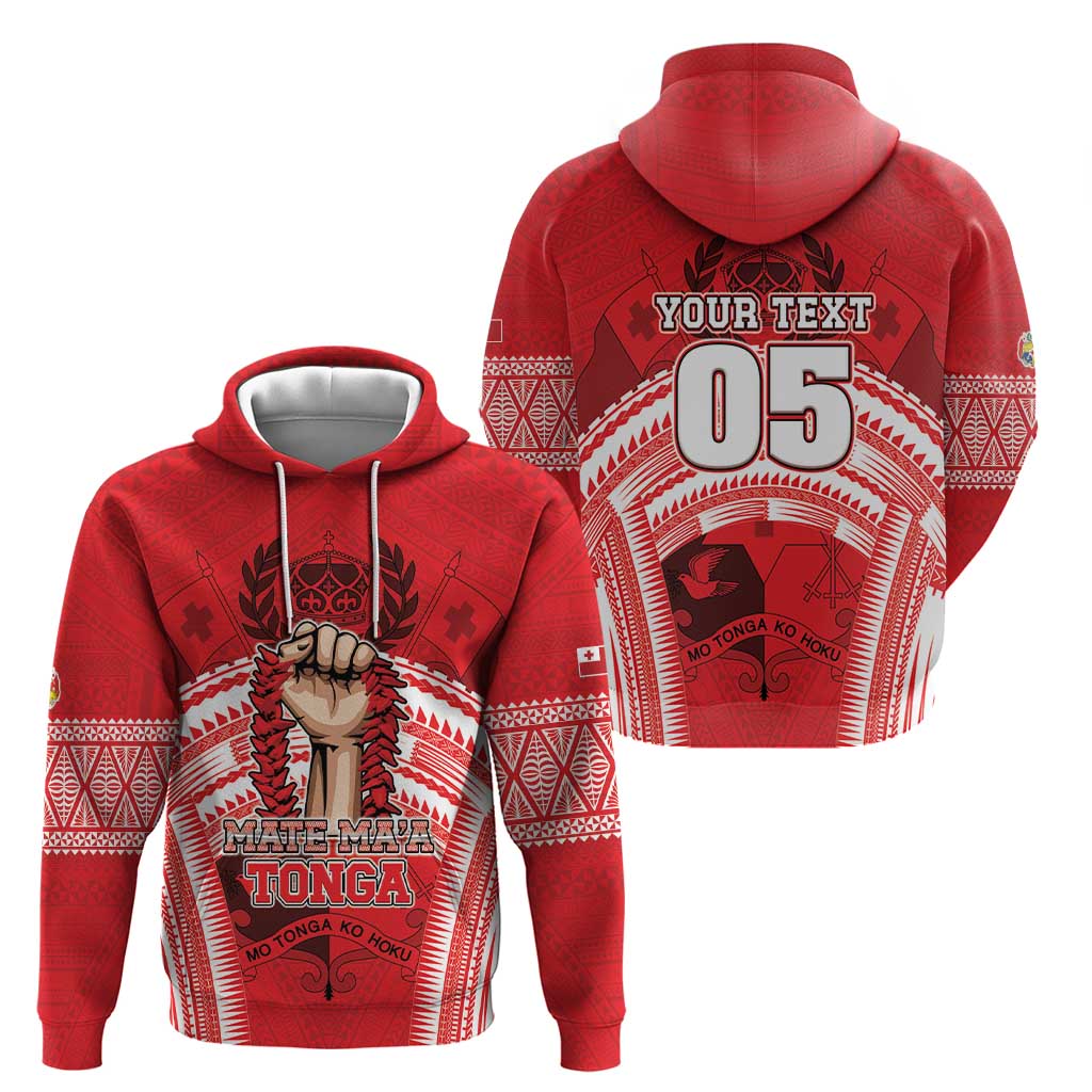 Custom Tonga Rugby Mate Ma'a Hoodie Tongan Pride Unique Style - Polynesian Pride