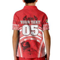 Custom Tonga Rugby Mate Ma'a Kid Polo Shirt Tongan Pride Unique Style - Polynesian Pride