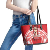 Tonga Rugby Mate Ma'a Leather Tote Bag Tongan Pride Unique Style - Polynesian Pride
