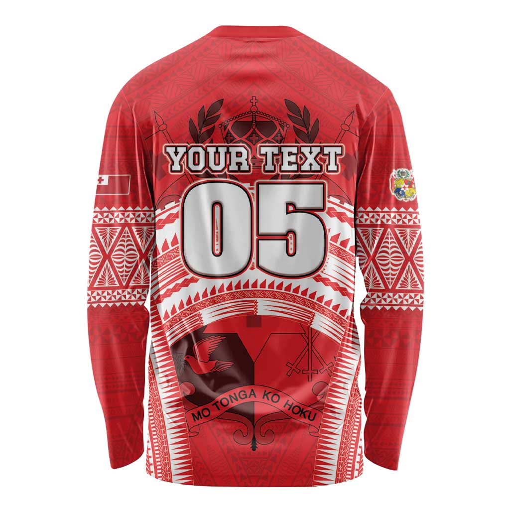 Custom Tonga Rugby Mate Ma'a Long Sleeve Shirt Tongan Pride Unique Style - Polynesian Pride