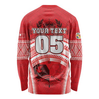 Custom Tonga Rugby Mate Ma'a Long Sleeve Shirt Tongan Pride Unique Style - Polynesian Pride