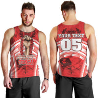 Custom Tonga Rugby Mate Ma'a Men Tank Top Tongan Pride Unique Style - Polynesian Pride