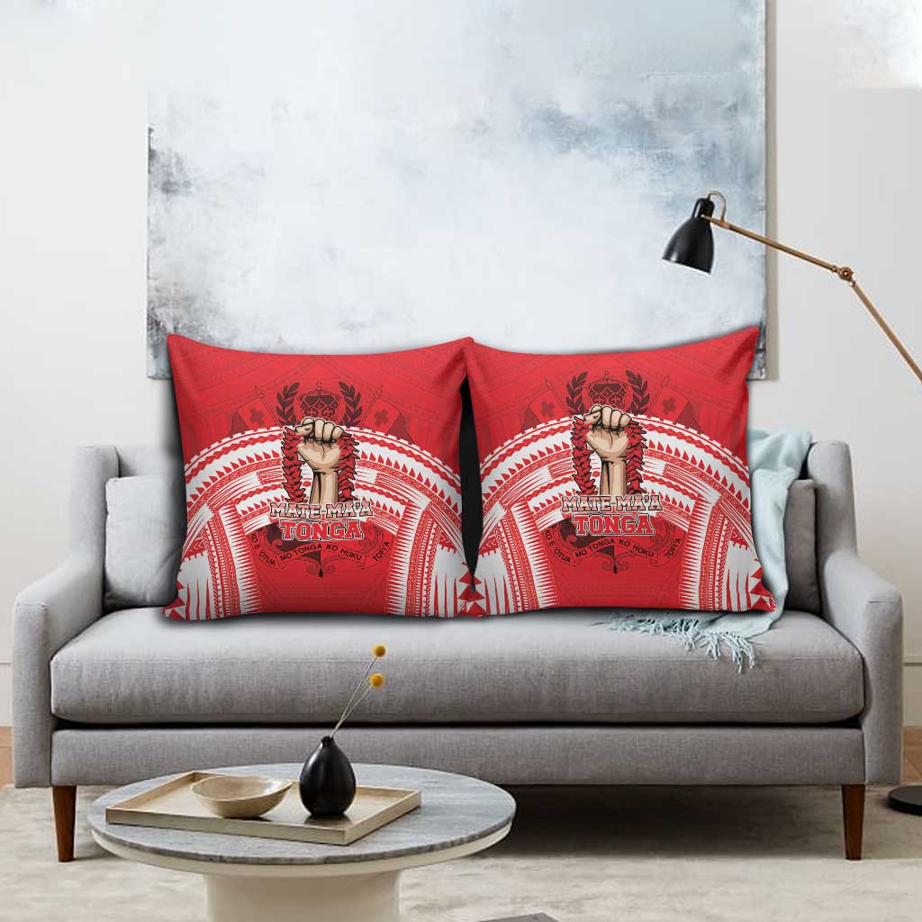 Tonga Rugby Mate Ma'a Pillow Cover Tongan Pride Unique Style - Polynesian Pride