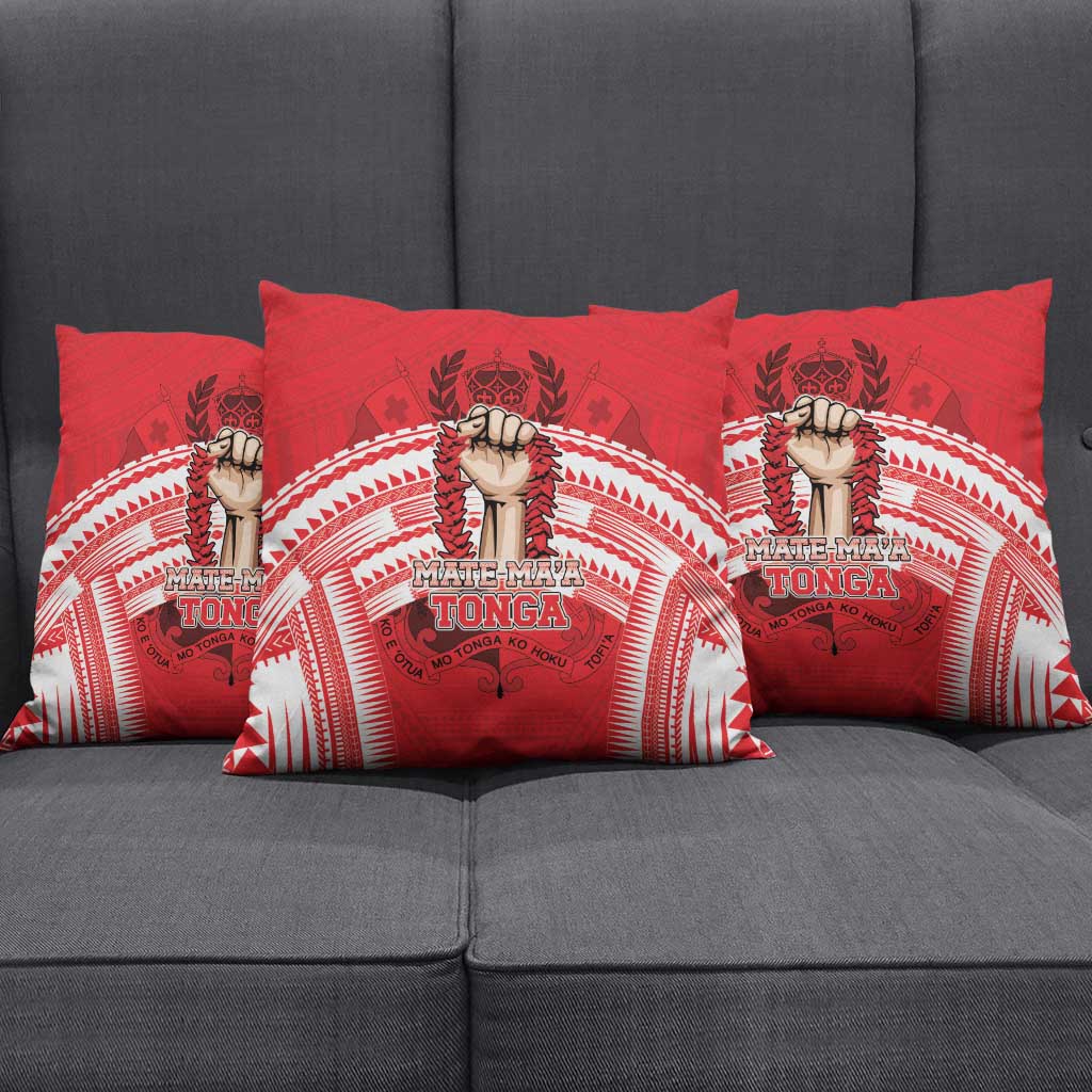 Tonga Rugby Mate Ma'a Pillow Cover Tongan Pride Unique Style - Polynesian Pride