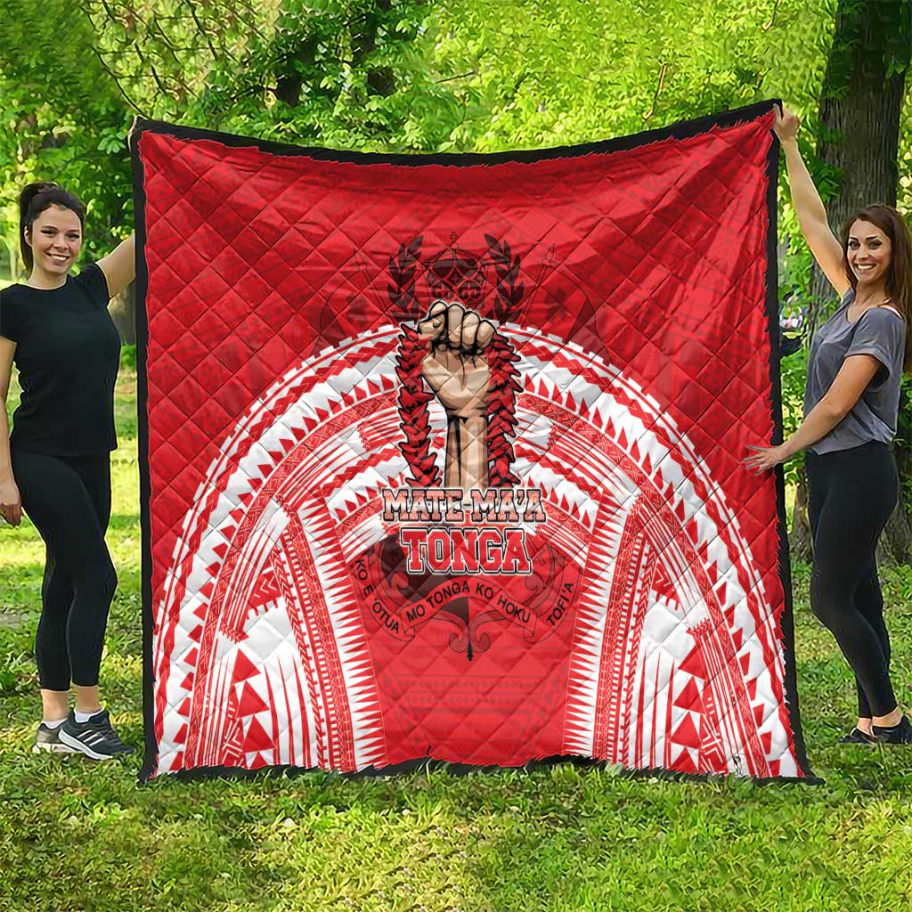 Tonga Rugby Mate Ma'a Quilt Tongan Pride Unique Style - Polynesian Pride