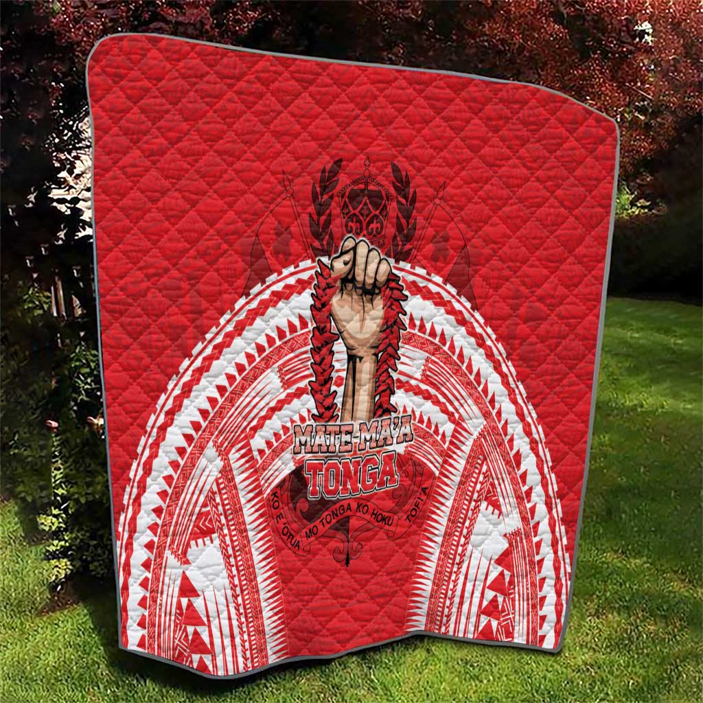 Tonga Rugby Mate Ma'a Quilt Tongan Pride Unique Style - Polynesian Pride
