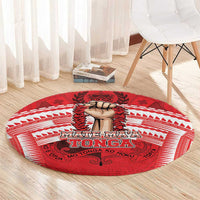 Tonga Rugby Mate Ma'a Round Carpet Tongan Pride Unique Style - Polynesian Pride