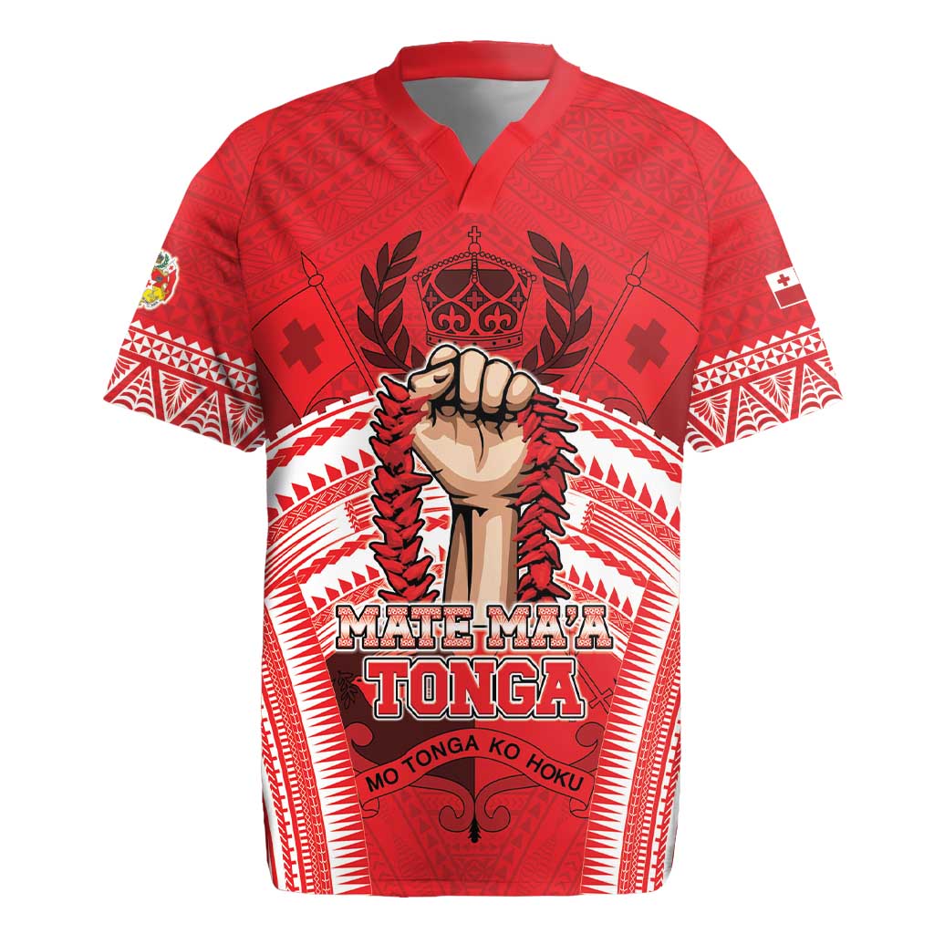 Custom Tonga Rugby Mate Ma'a Rugby Jersey Tongan Pride Unique Style - Polynesian Pride