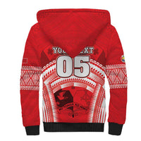 Custom Tonga Rugby Mate Ma'a Sherpa Hoodie Tongan Pride Unique Style - Polynesian Pride