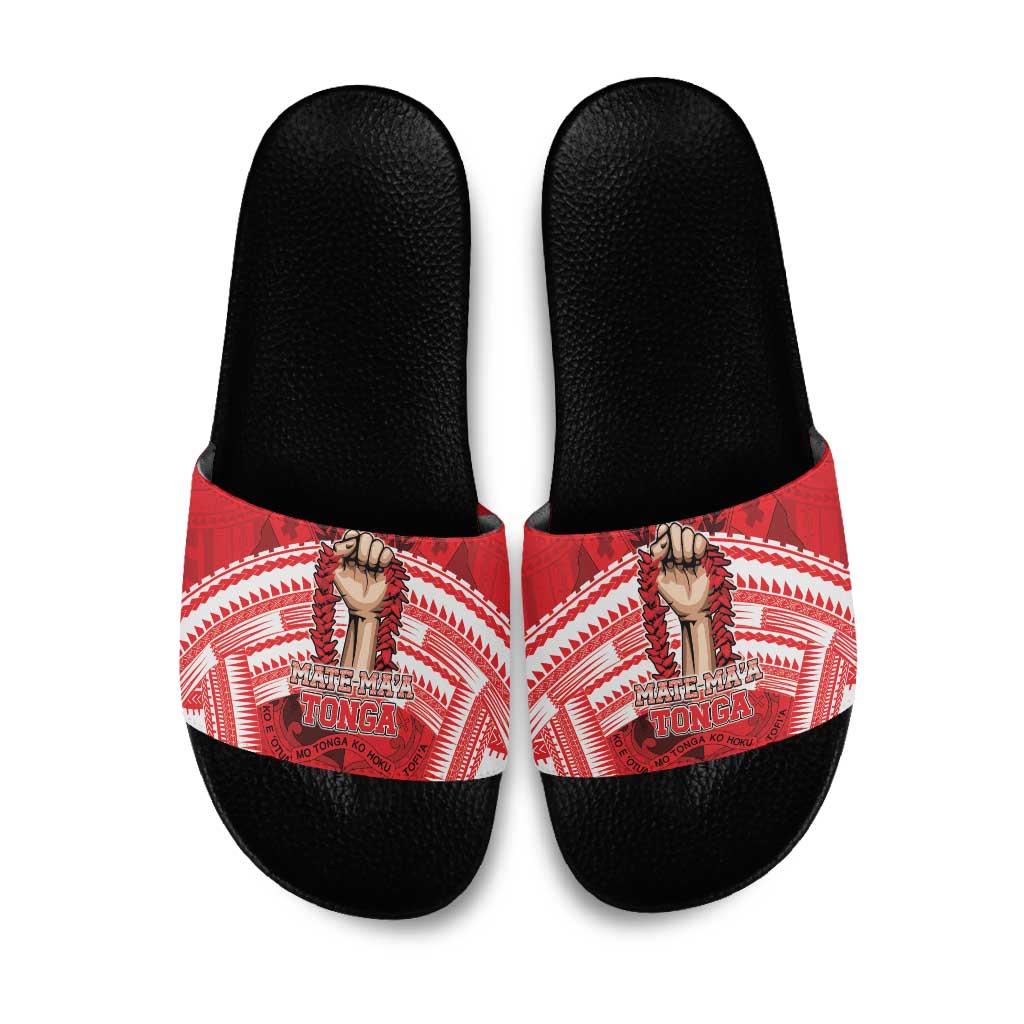 Tonga Rugby Mate Ma'a Slide Sandals Tongan Pride Unique Style - Polynesian Pride
