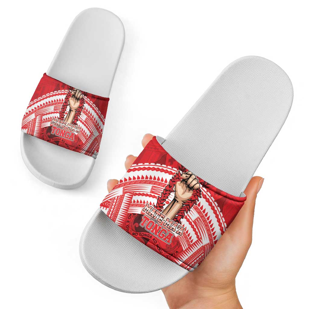Tonga Rugby Mate Ma'a Slide Sandals Tongan Pride Unique Style - Polynesian Pride