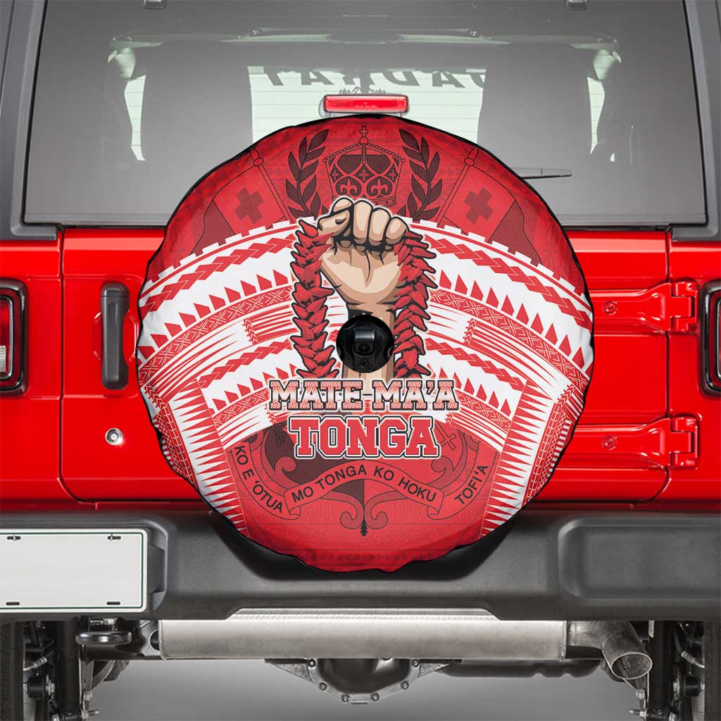 Tonga Rugby Mate Ma'a Spare Tire Cover Tongan Pride Unique Style - Polynesian Pride