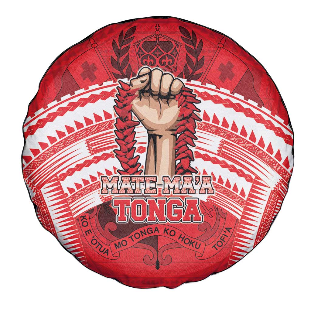 Tonga Rugby Mate Ma'a Spare Tire Cover Tongan Pride Unique Style - Polynesian Pride