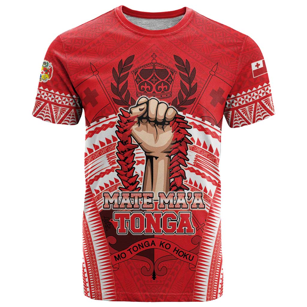 Custom Tonga Rugby Mate Ma'a T Shirt Tongan Pride Unique Style - Polynesian Pride
