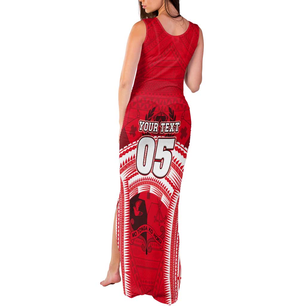 Custom Tonga Rugby Mate Ma'a Tank Maxi Dress Tongan Pride Unique Style - Polynesian Pride