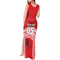 Custom Tonga Rugby Mate Ma'a Tank Maxi Dress Tongan Pride Unique Style - Polynesian Pride