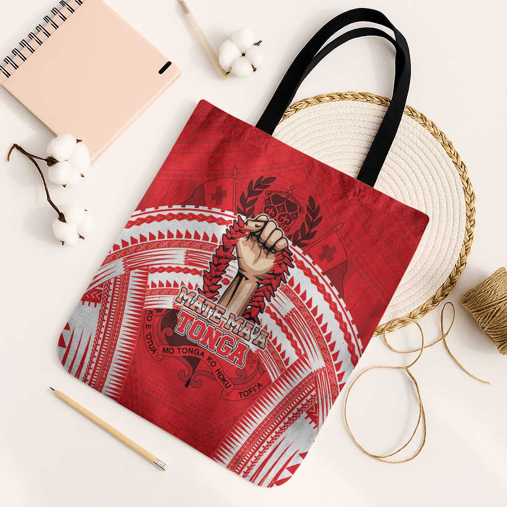 Tonga Rugby Mate Ma'a Tote Bag Tongan Pride Unique Style - Polynesian Pride