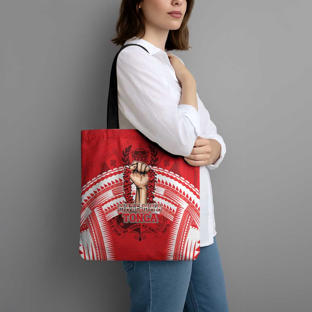 Tonga Rugby Mate Ma'a Tote Bag Tongan Pride Unique Style - Polynesian Pride