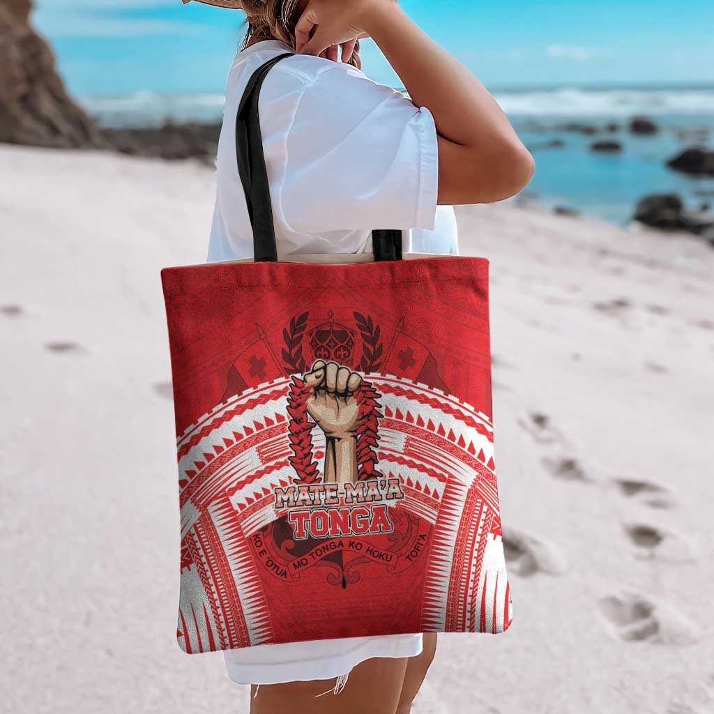 Tonga Rugby Mate Ma'a Tote Bag Tongan Pride Unique Style - Polynesian Pride