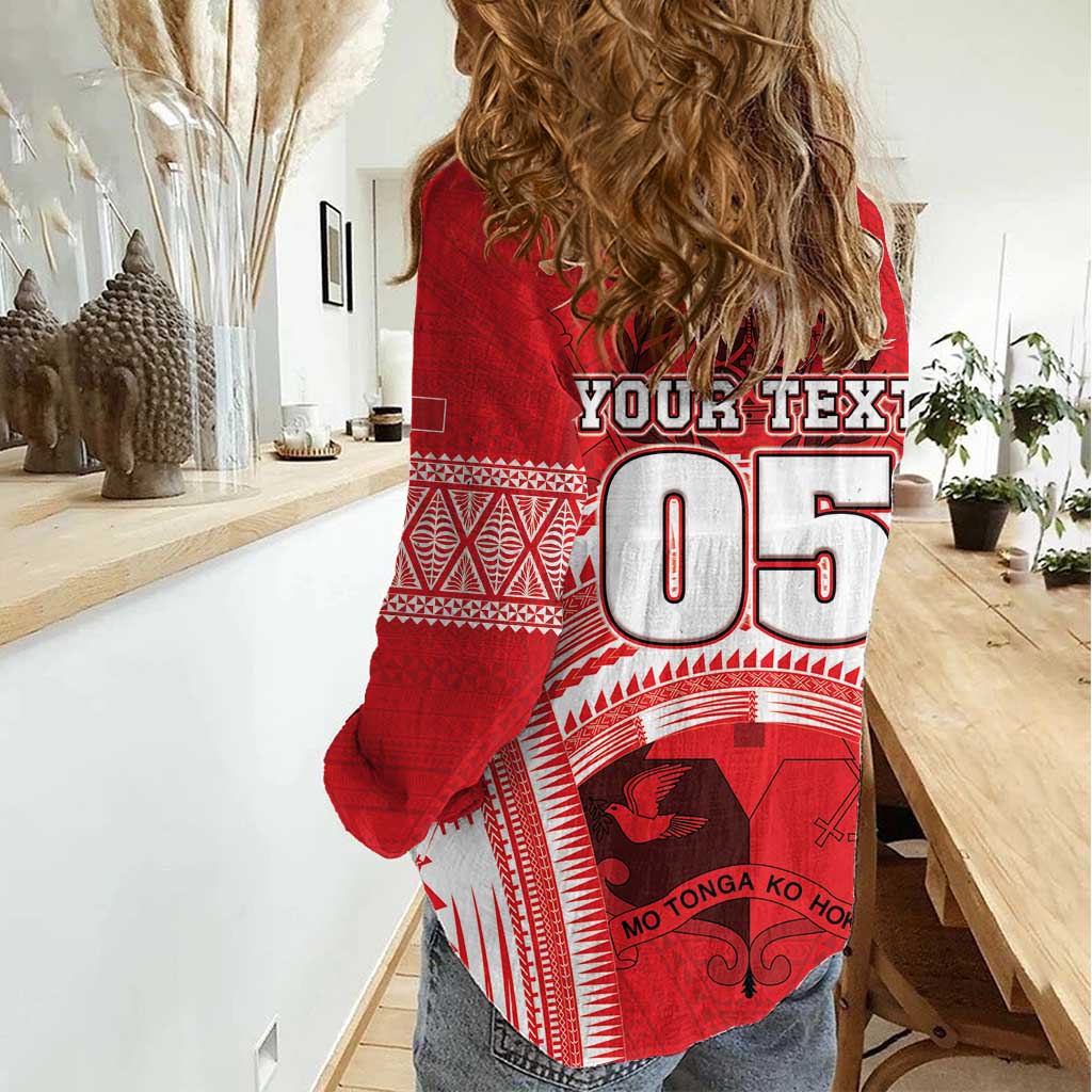 Custom Tonga Rugby Mate Ma'a Women Casual Shirt Tongan Pride Unique Style - Polynesian Pride