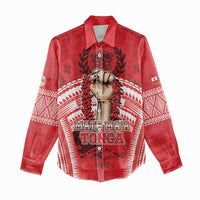 Custom Tonga Rugby Mate Ma'a Women Casual Shirt Tongan Pride Unique Style - Polynesian Pride