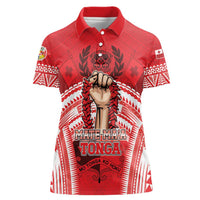 Custom Tonga Rugby Mate Ma'a Women Polo Shirt Tongan Pride Unique Style - Polynesian Pride