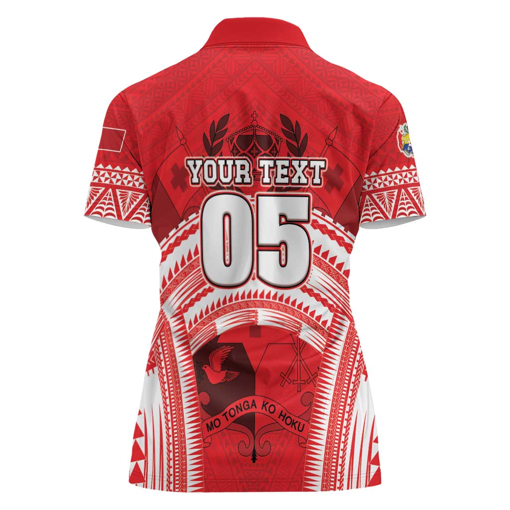 Custom Tonga Rugby Mate Ma'a Women Polo Shirt Tongan Pride Unique Style - Polynesian Pride